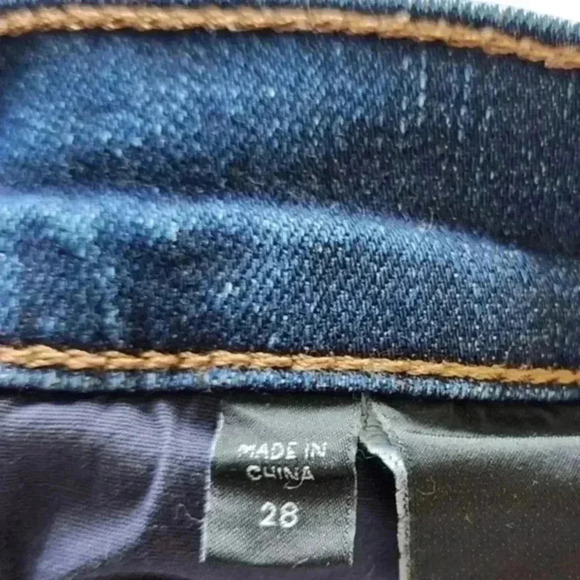 J Brand 620 Mid Rise Super Skinny Jeans in Throne Dark Blue Wash Women's size 28 - Picture 6 of 12